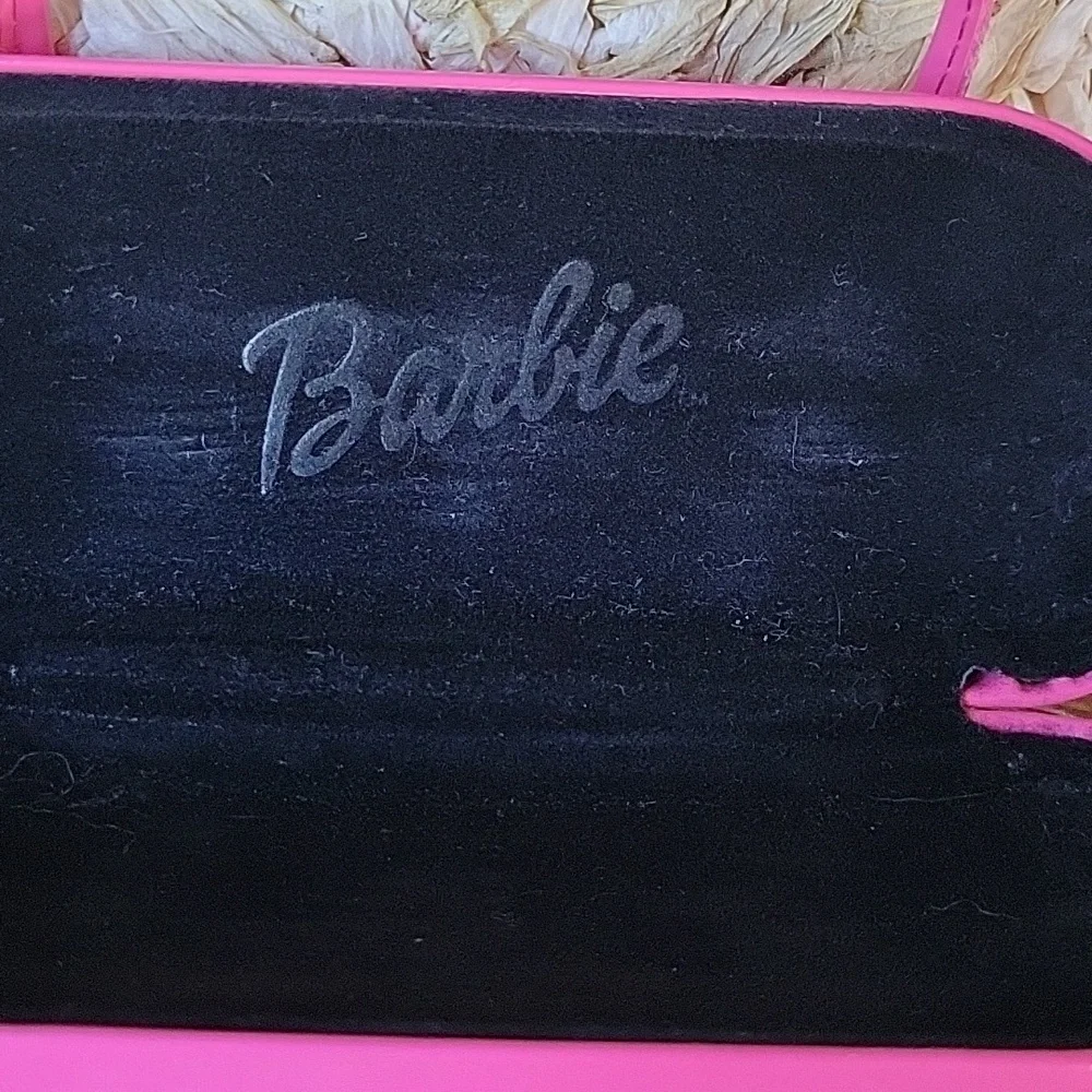 Barbie mini bag, eyeglass/sunglass hard case, pink